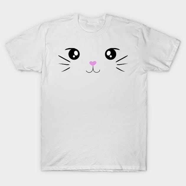 Minimalistic Cat T-Shirt by Mejanzen